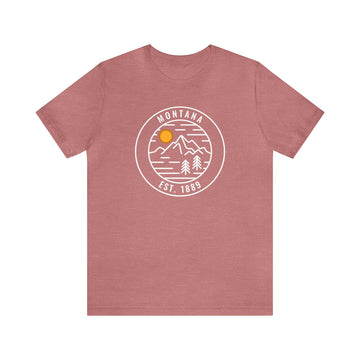 Buy heather-mauve Montana T-Shirt - Unisex Montana Shirt