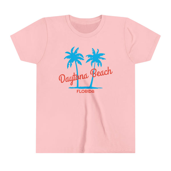 Daytona Beach, Florida Youth Shirt - Retro Palm Tree Daytona Beach Kid's T-Shirt
