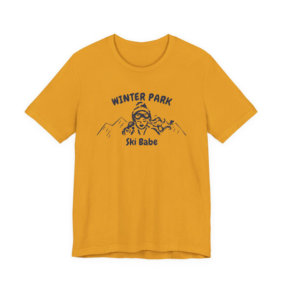 Winter Park, Colorado Ski Babe T‑Shirt - Retro Skiing Graphic Tee