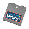 Vermont Graphic Tee, Comfort Colors Retro Mountain Unisex T shirt