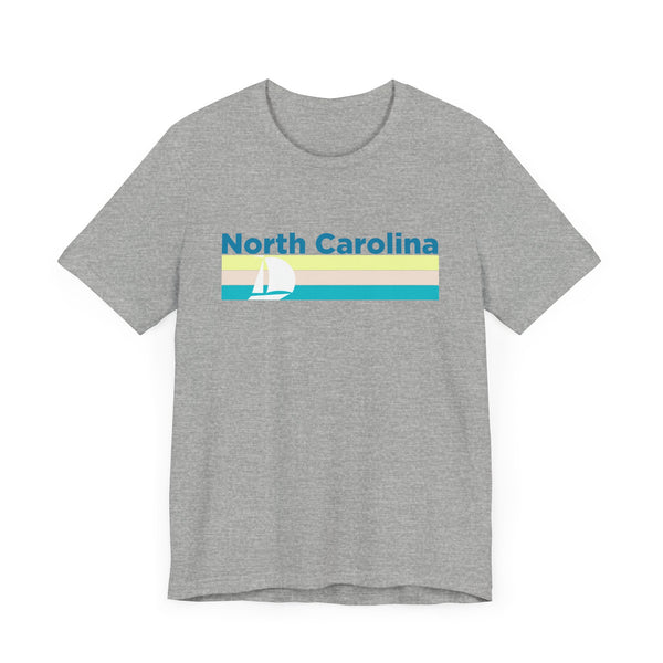 North Carolina T Shirt - Sailboat Graphic North Carolina Tee