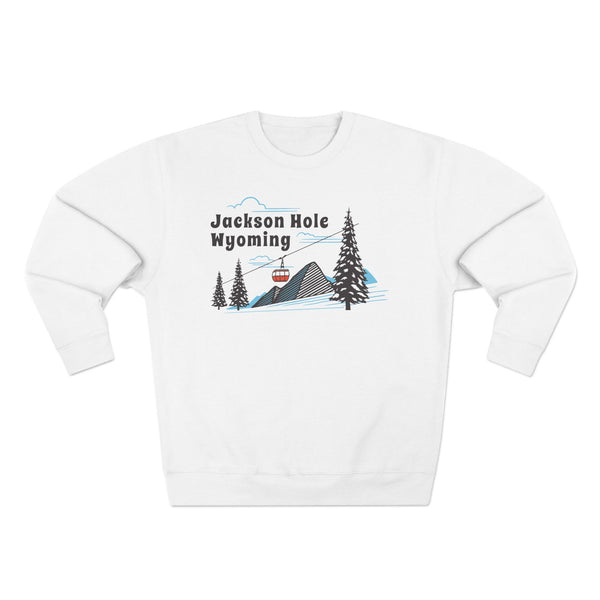 Premium Jackson Hole, Wyoming Sweatshirt Unisex Crewneck, Premium Sweatshirt, Crewneck Jumper, Ski Resort Apparel