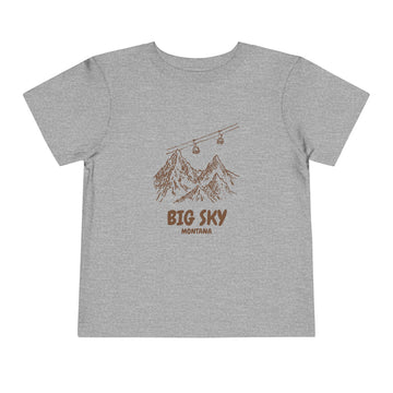 Buy athletic-heather Big Sky, Montana Toddler T-Shirt — Vintage Gondola Ski Mountain Tee