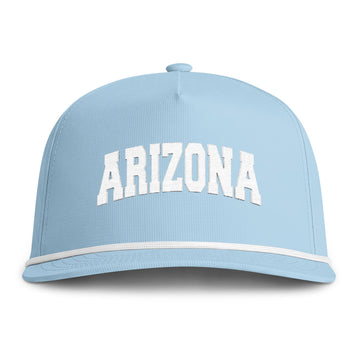 Buy chambray Arizona Embroidered Rope Hat - Vintage Sunwashed Rope Cap, Comfort Colors