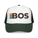 Boston, Massachusetts Trucker Hat - BOS Abbr retro cap-1