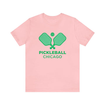 Buy pink Chicago, Illinois Pickleball T-Shirt - Unisex Chicago Shirt
