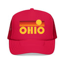 Ohio Retro Sunset Trucker Hat-4