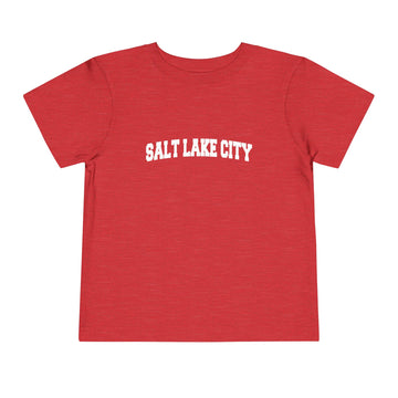 Buy heather-red Salt Lake City, Utah Toddler Graphic Tee - Kids Salt Lake City Vacation T-Shirt