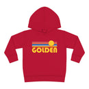 Golden, Colorado Toddler Hoodie - Retro Sunrise Unisex Golden Toddler Sweatshirt-3
