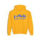 Retro Bend, Oregon Youth Hoodie - Mountain Bend, Oregon Kids Sweatshirt, Cute Bend, Oregon Children's Pullover-3