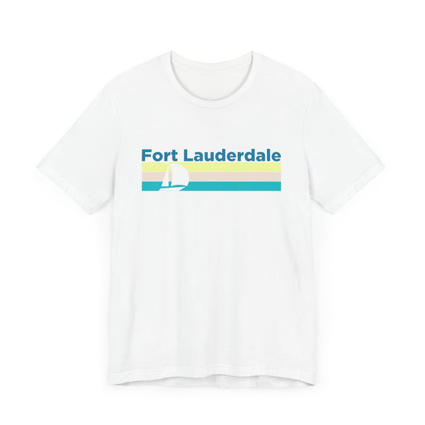 Fort Lauderdale, Florida T Shirt - Sailboat Graphic Tee