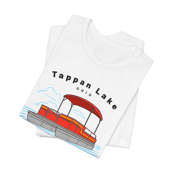 Tappan Lake, Ohio T Shirt - Pontoon Boat Tee