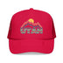 Kids Utah Retro Mountain Trucker Hat - Youth Snapback Cap