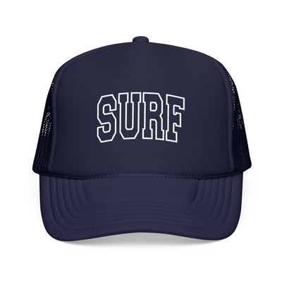 Kids Surf Trucker Hat - Youth Snapback Cap on white background