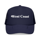 Kids West Coast Trucker Hat - Youth Snapback Cap on white background