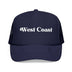 Kids West Coast Trucker Hat - Youth Snapback Cap on white background