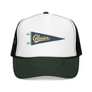 Glacier National Park Pennant Trucker Hat — Vintage Foam Mesh Cap-4