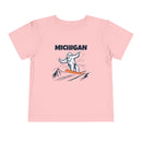 Michigan Yeti Snowboard Toddler Tee-6