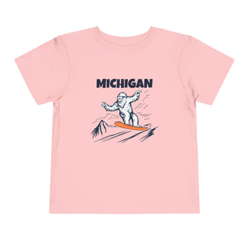 Buy pink Michigan Yeti Snowboard Toddler Tee