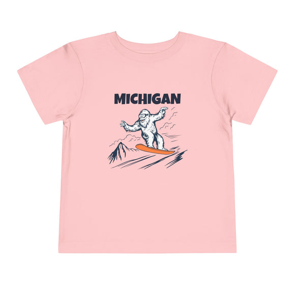 Michigan Yeti Snowboard Toddler Tee