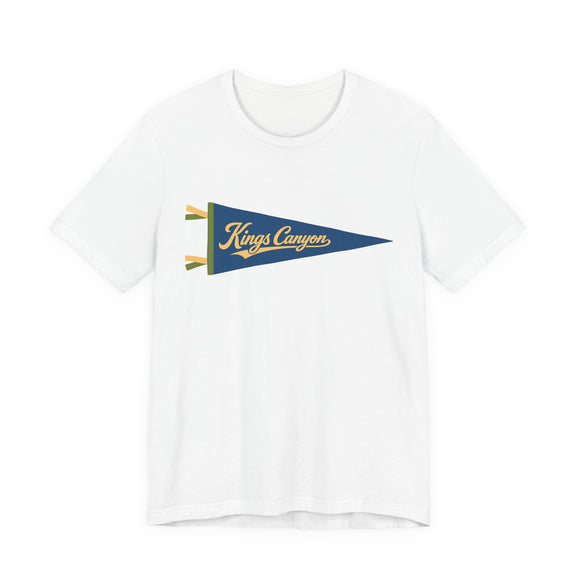 Kings Canyon National Park Pennant T-Shirt — Vintage Camp Flag Tee
