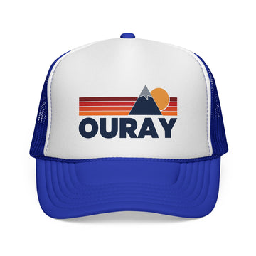 Buy royal Ouray, Colorado Retro Mountains Trucker Hat - Vintage Style Ouray Cap