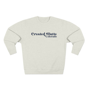 Buy oatmeal-heather Premium Crested Butte, Colorado Sweatshirt