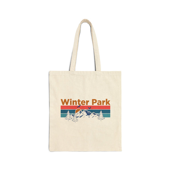 Winter Park, Colorado Tote Bag - Cotton Canvas Winter Park Bag