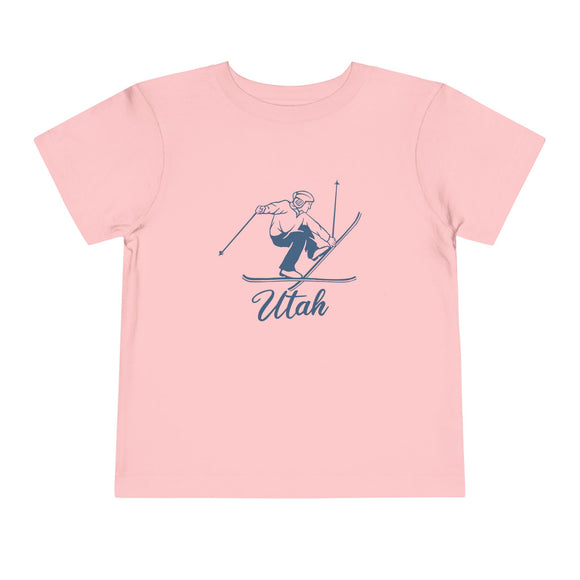 Utah Toddler Graphic Tee Vintage Ski - Kids Utah T-Shirt