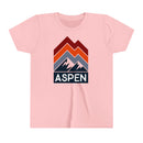 Aspen, Colorado Youth Shirt - Retro Mountain Aspen Kid's T-Shirt-3