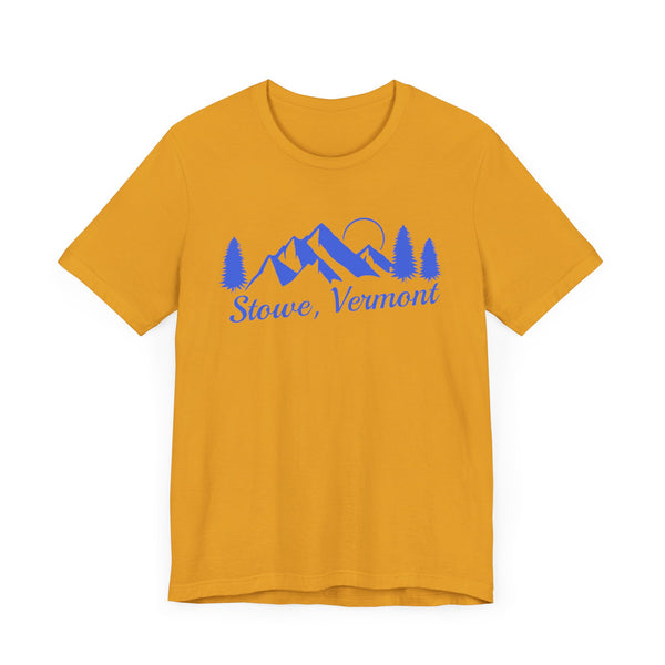 Stowe, Vermont T-Shirt - Retro Mountain Unisex Stowe Shirt