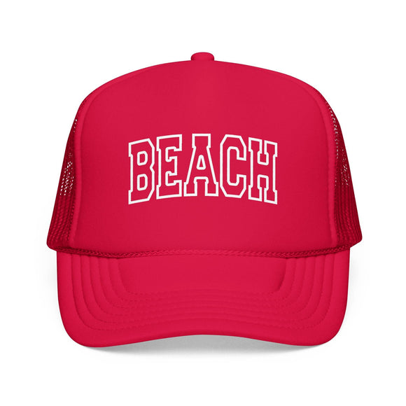 Kids Beach Trucker Hat - Youth Snapback Cap