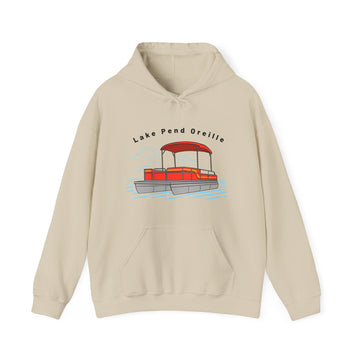 Buy sand Lake Pend Oreille, Idaho Hoodie - Unisex Ski Lift Lake Pend Oreille