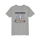 California Yeti Snowboard Youth Tee - Kids Skiing Shirt-3