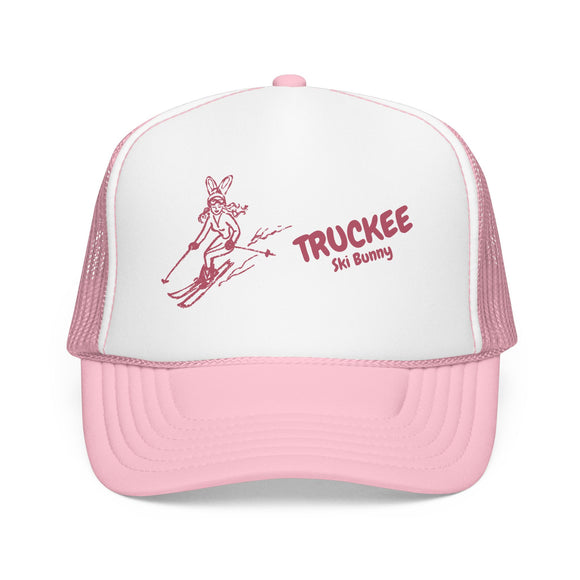 Truckee, California Ski Bunny Foam Trucker Hat