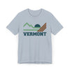 Vermont Retro Mountains Sunset T-Shirt | Vintage Vermont Tee