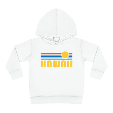 Buy white Hawaii Toddler Hoodie - Retro Sunrise Unisex Hawaii Toddler Sweatshirt