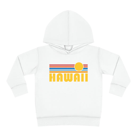 Hawaii Toddler Hoodie - Retro Sunrise Unisex Hawaii Toddler Sweatshirt