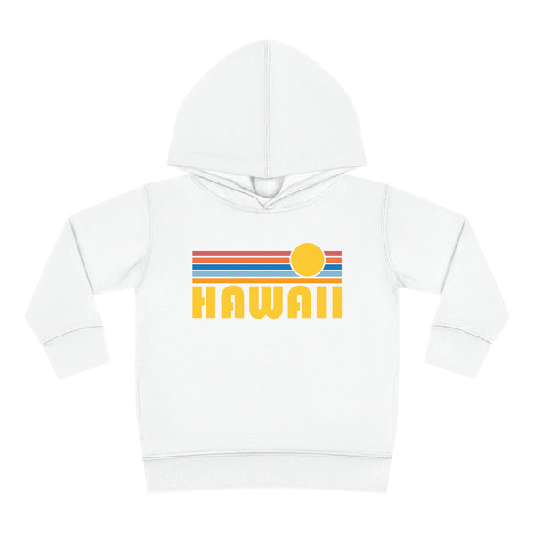 Hawaii Toddler Hoodie - Retro Sunrise Unisex Hawaii Toddler Sweatshirt