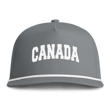Buy granite Canada Embroidered Rope Hat - Vintage Sunwashed Rope Cap, Comfort Colors
