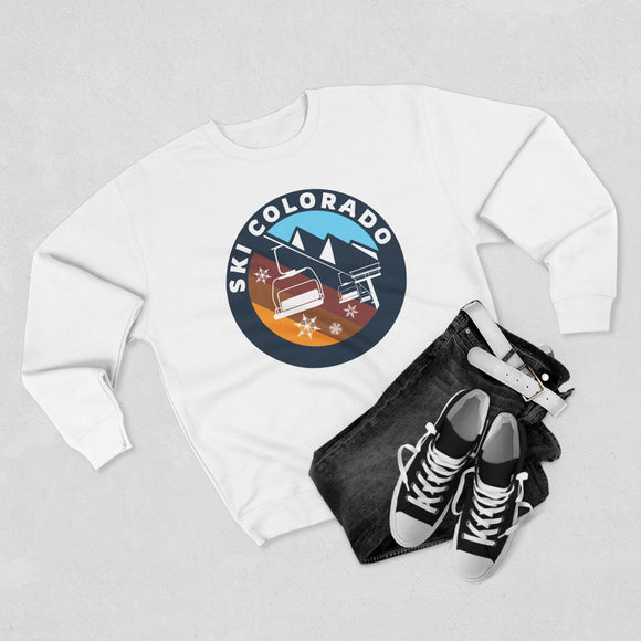 Premium Colorado Mountain Ski Lift Sweatshirt
