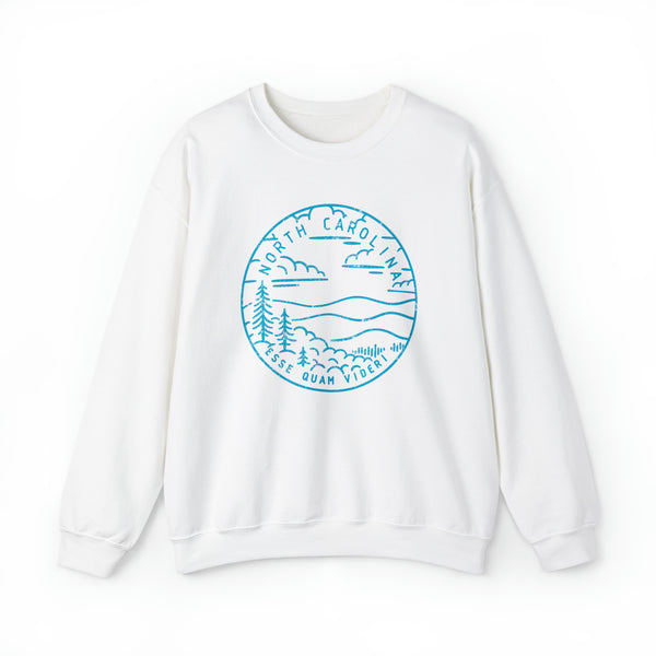 North Carolina Sweatshirt - Unisex Distressed North Carolina Sweatshirt