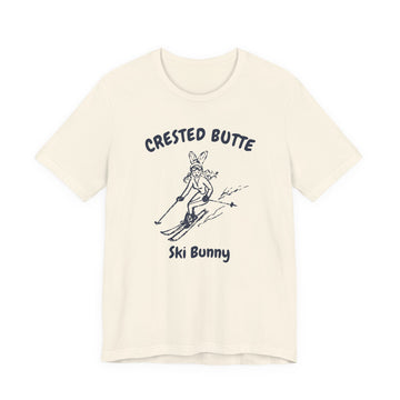 Crested Butte, Colorado Ski Bunny T‑Shirt — Retro Skiing Graphic Tee