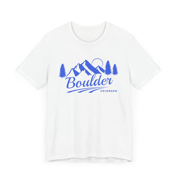 Boulder, Colorado T-Shirt - Retro Mountain Unisex Boulder Shirt