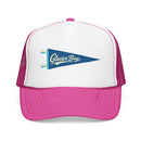 Glacier Bay National Park Pennant Trucker Hat — Vintage Foam Mesh Cap-5