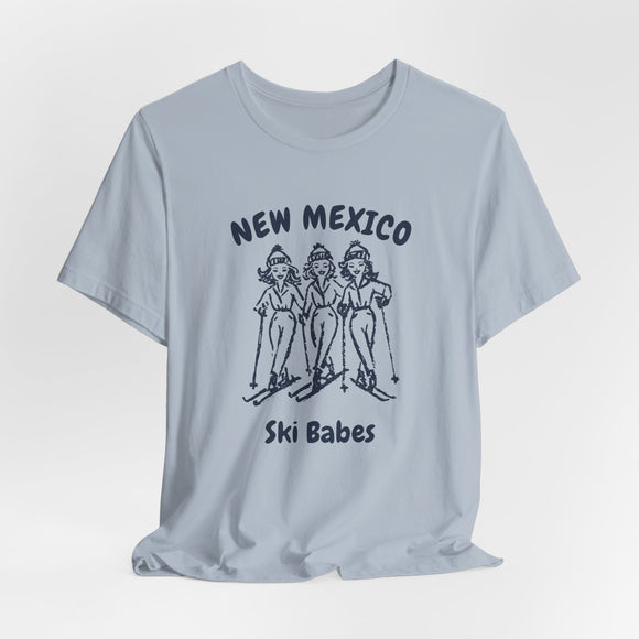 New Mexico Ski Babes T‑Shirt — Retro Skiing Graphic Tee