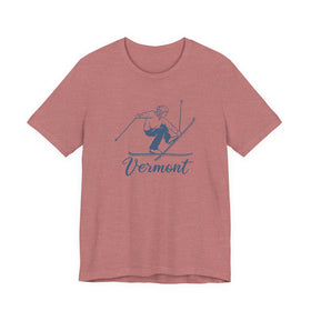 Vermont T Shirt - Vintage Ski Graphic Vermont Tee