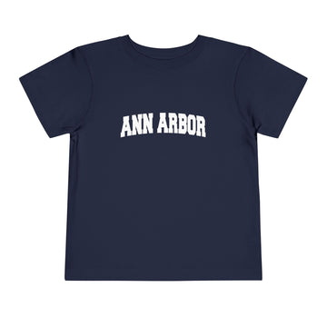 Buy navy Ann Arbor, Michigan Toddler Graphic Tee - Kids Ann Arbor Vacation T-Shirt
