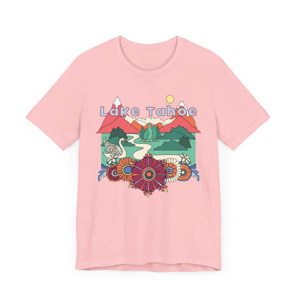 Lake Tahoe Shirt, California Retro T-Shirt, Hippie Style California tee, Lake Tahoe Mountain Shirt