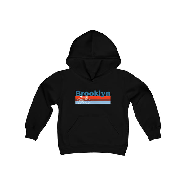 Brooklyn, New York Youth Hoodie - Retro Bike